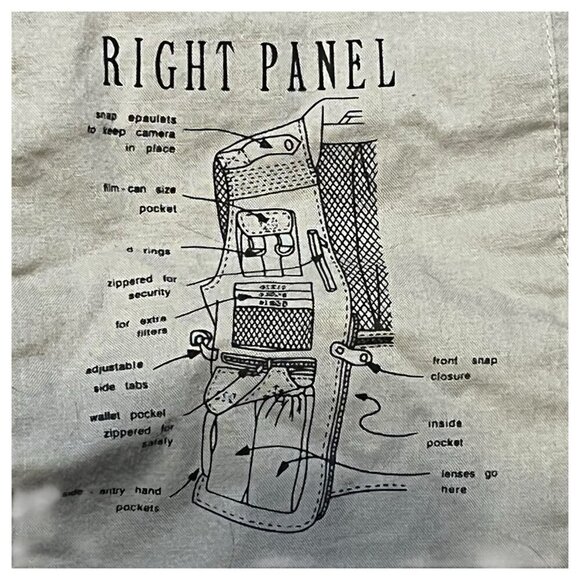 Banana Republic Men Safari Travel Vest Photographer Fishing Cargo 16+ Pockets L - Picture 13 of 16